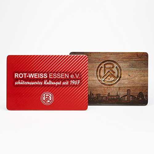 Rot-Weiss Essen Frühstücksbrettchen Stullenbrett 2er-Set von Rot-Weiss Essen