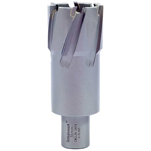 Rotabroach TCT-Ringfräser-Magnetbohrer – Wolframkarbid-Spitze, perfekt für verschiedene zähe Stähle (bis zu 1400 N/mm²), Aluminium und Gusseisen | 100 mm DOC, 26 mm Schneider von Rotabroach