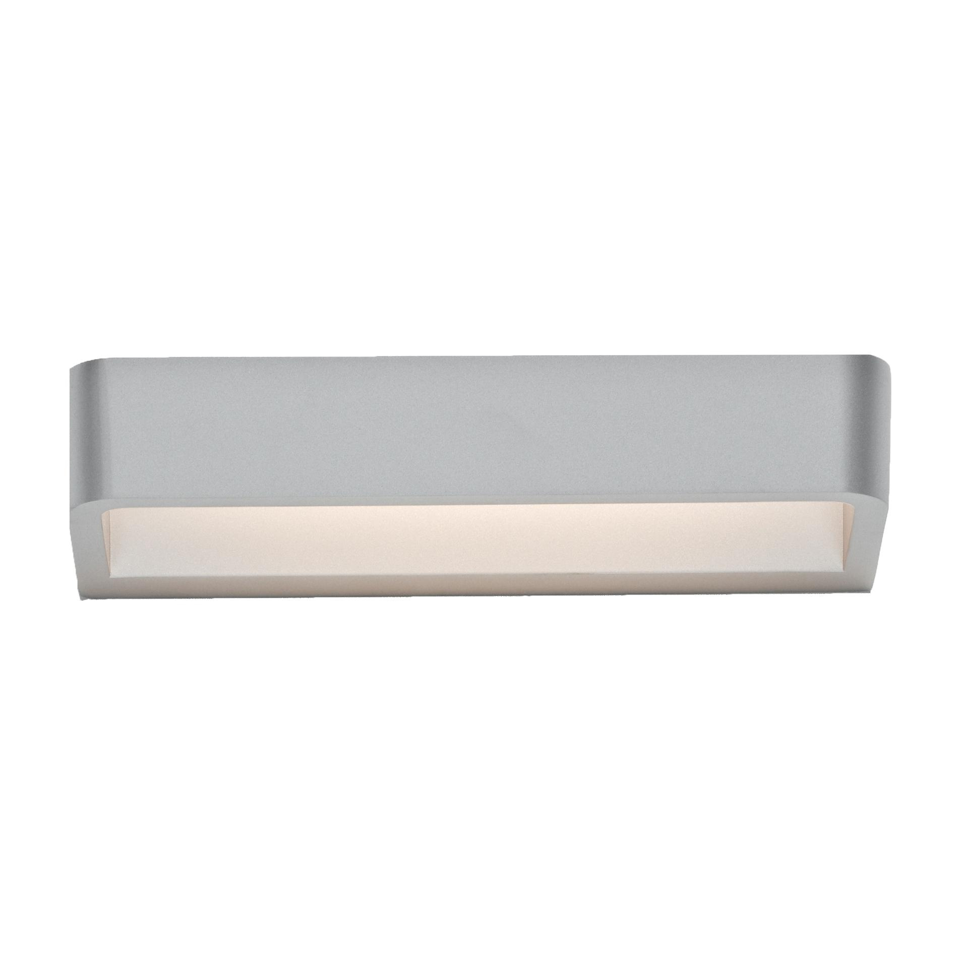 Rotaliana - Belvedere W1 LED Wandleuchte 2700K - silber/LxBxH 23x12,5x3,5cm/2700K/1400lm/CRI 90/nicht dimmbar von Rotaliana