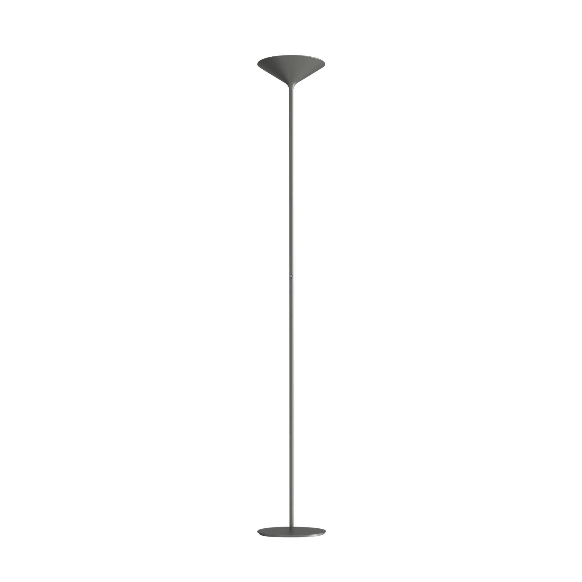 Rotaliana - Dry F1 LED Stehleuchte - graphit/H 180cm / Ø 26,5cm/2700K/4500lm/Cri90/Push-Dimmer von Rotaliana