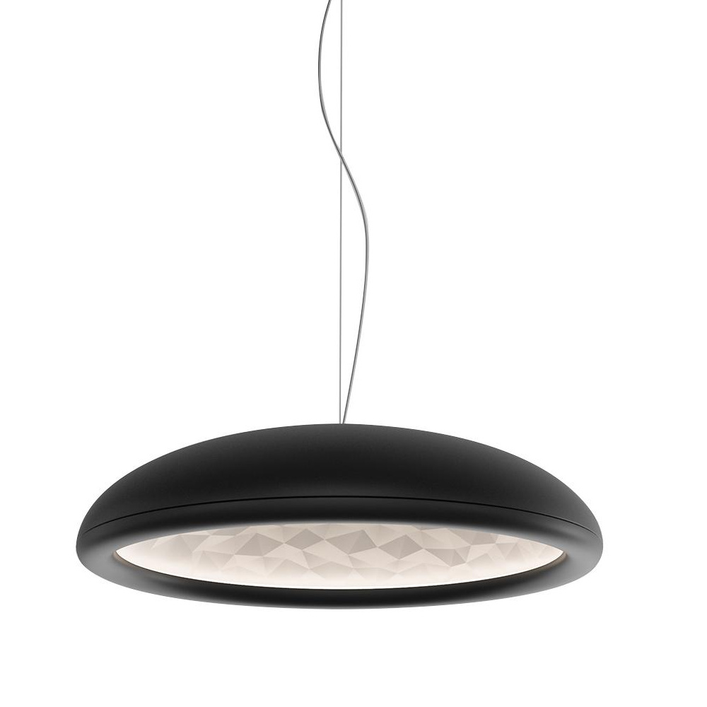 Rotaliana - FEBO H1 LED Pendelleuchte - schwarz/matt/H 15cm / Ø 60cm/2700K/3120lm/CRI90 von Rotaliana