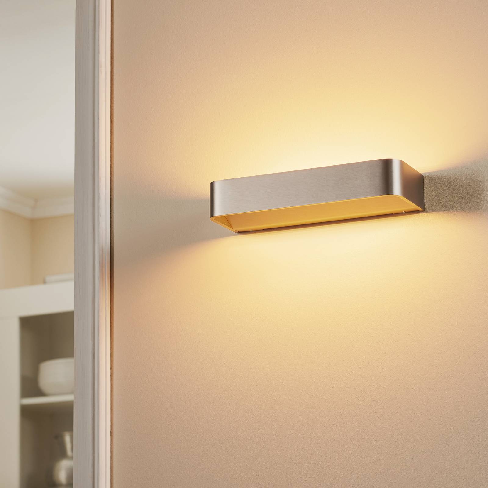 Rotaliana Frame W2 LED-Wandlampe nickel 2.700 K von Rotaliana