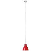 Rotaliana Luxy H5 Pendelleuchte Kabel: weiß, Schirm: rot glänzend von Rotaliana