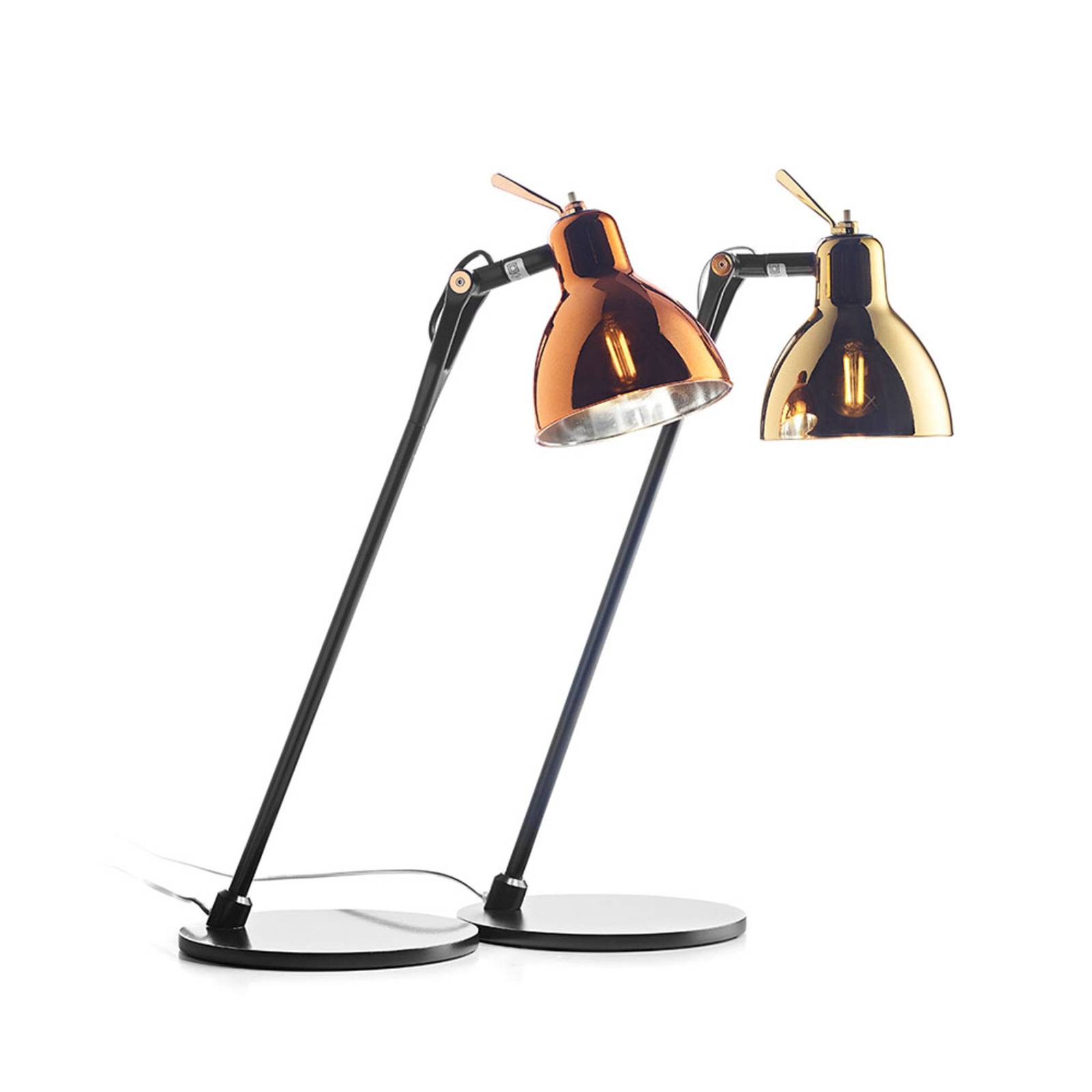 Rotaliana Luxy T0 Glam Tischlampe schwarz/gold von Rotaliana