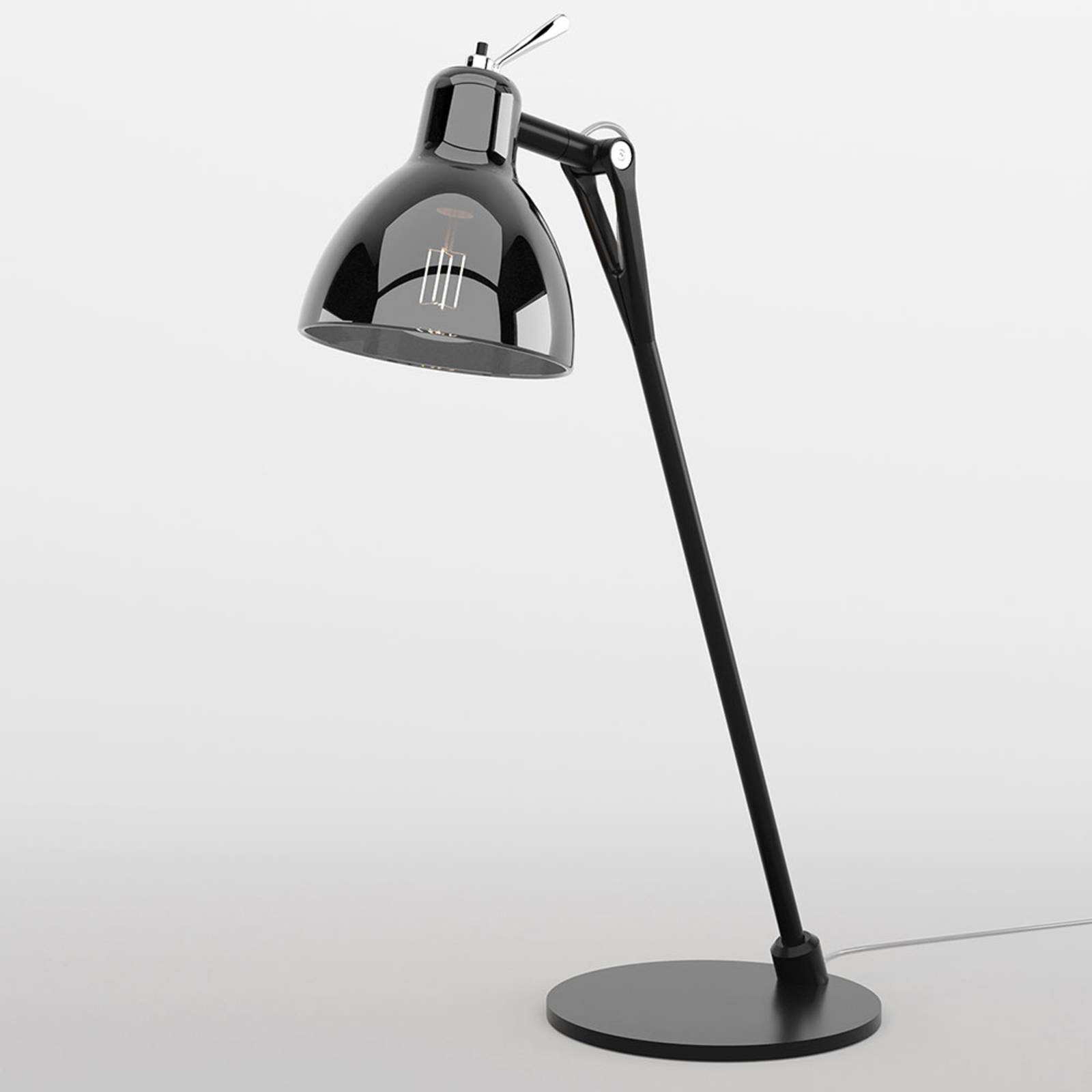 Rotaliana Luxy T0 Glam Tischlampe schwarz/rauch von Rotaliana