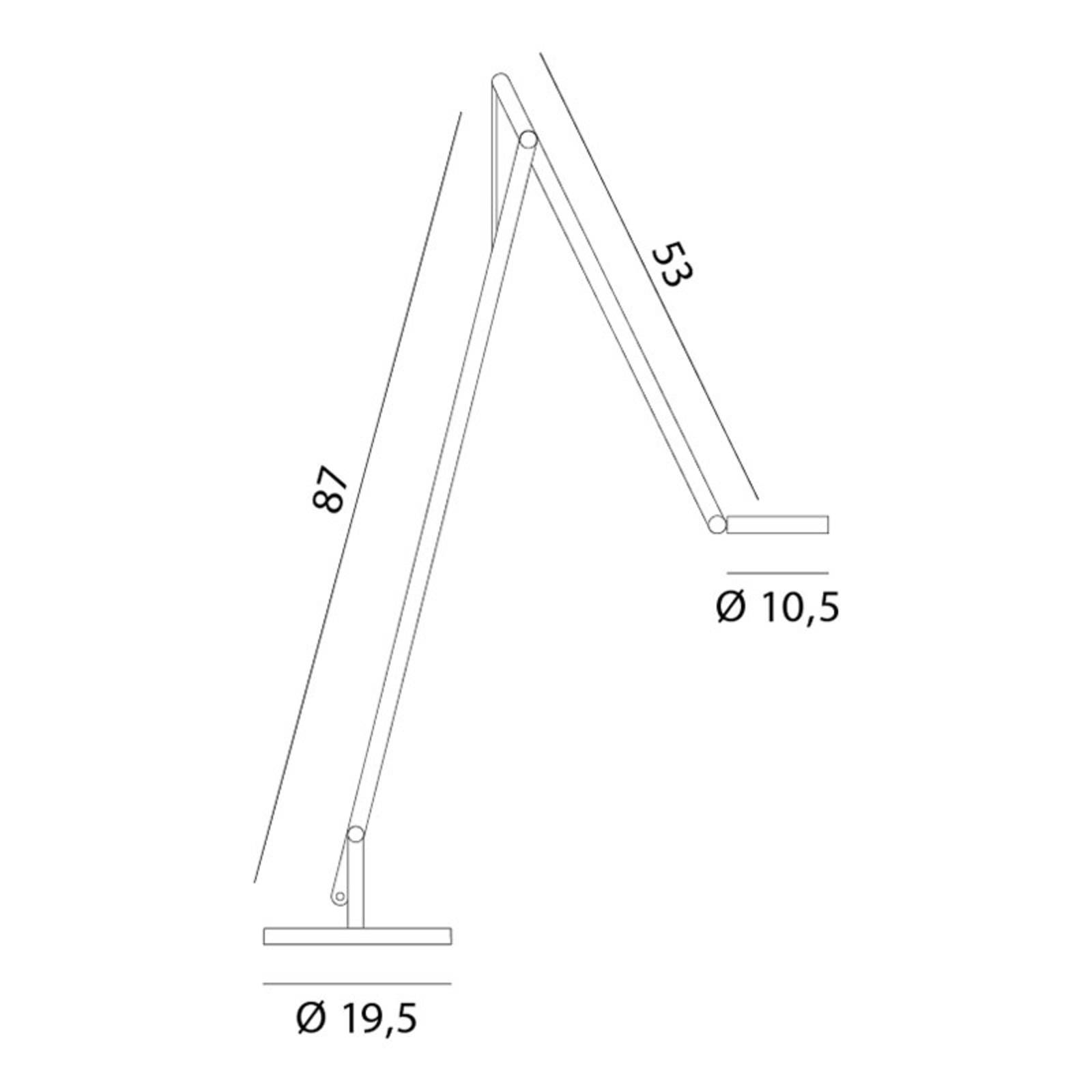 Rotaliana String F1 LED-Stehlampe schwarz, silber von Rotaliana