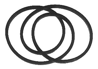 Rotary Rasenmäherriemen Schwarz Flachriemen Passend für selbstfahrende Rasenmäher 754-0637A, 954-0637A, 754-04082 Stens 265-262 von Rotary