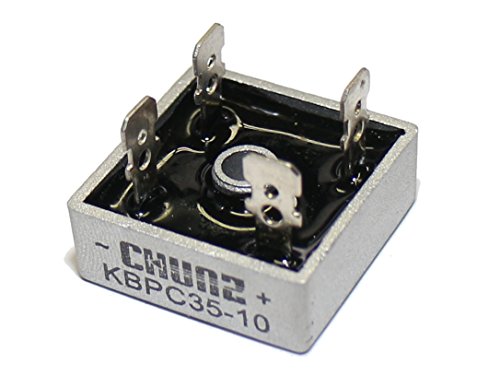 1-phasiger B4 Vollweggleichrichter bis 35A ohne Kühlkörper (Sperrspannung 1.000V), KBPC35-10 von Rotek
