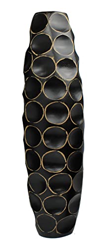 Blumenvase Holzvase Bodenvase Tischvase Dekovase für Dekoration 51 cm(20 Zoll) aus Mangoholz von Rotfuchs