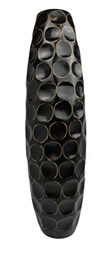 Blumenvase Holzvase Bodenvase Tischvase Dekovase für Dekoration 61 cm(24 Zoll) aus Mangoholz von Rotfuchs