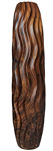Blumenvase Holzvase Bodenvase Tischvase Dekovase für Dekoration 76 cm(30 Zoll) aus Mangoholz von Rotfuchs
