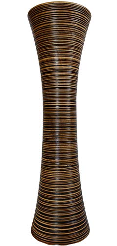 Rotfuchs Blumenvase Holzvase Bodenvase Tischvase Dekovase für Dekoration 61 cm aus Mangoholz von Rotfuchs