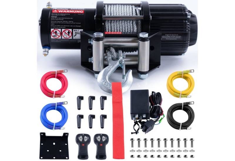 Rotfuchs Seilwinde, 12v mit Fernbedienung, 2041 kg Motorwinde Seilzug, Power Offroad Winde Rotfuchs Seilwinde, 12v mit Fernbedienung, 2041 kg Motorwinde Seilzug, Power Offroad Winde von Rotfuchs