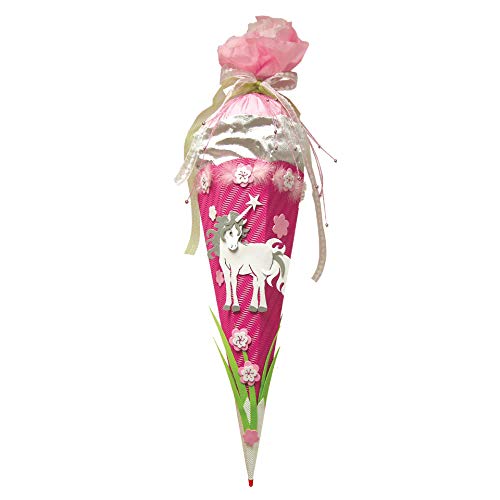 ROTH Schultüte Einhorn Bastelset 68cm Rot(h)-Spitze - alle Einzelteile ausgestanzt von Roth