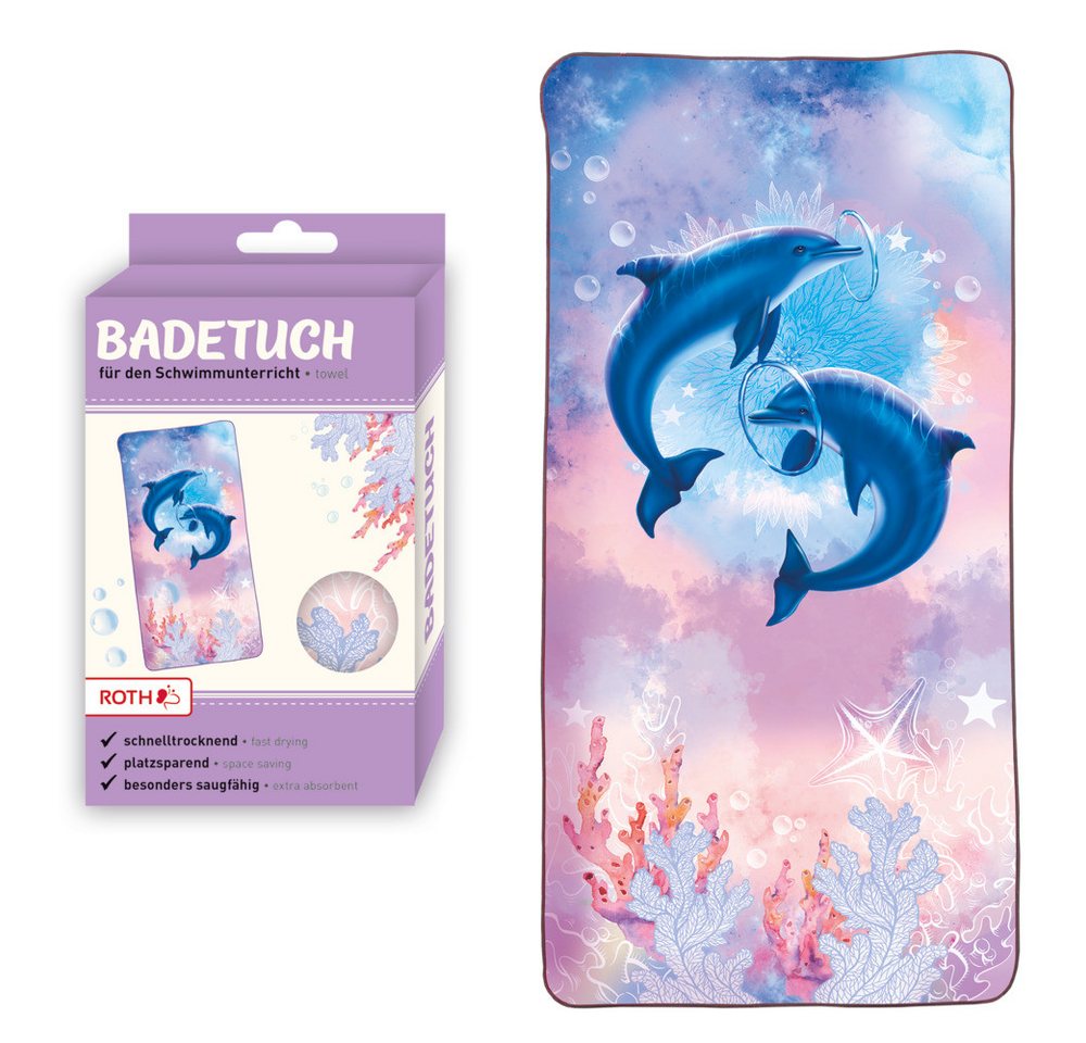 Roth Badetuch Roth Badetuch Delfine 60x120cm Roth Badetuch Roth Badetuch Delfine 60x120cm von Roth