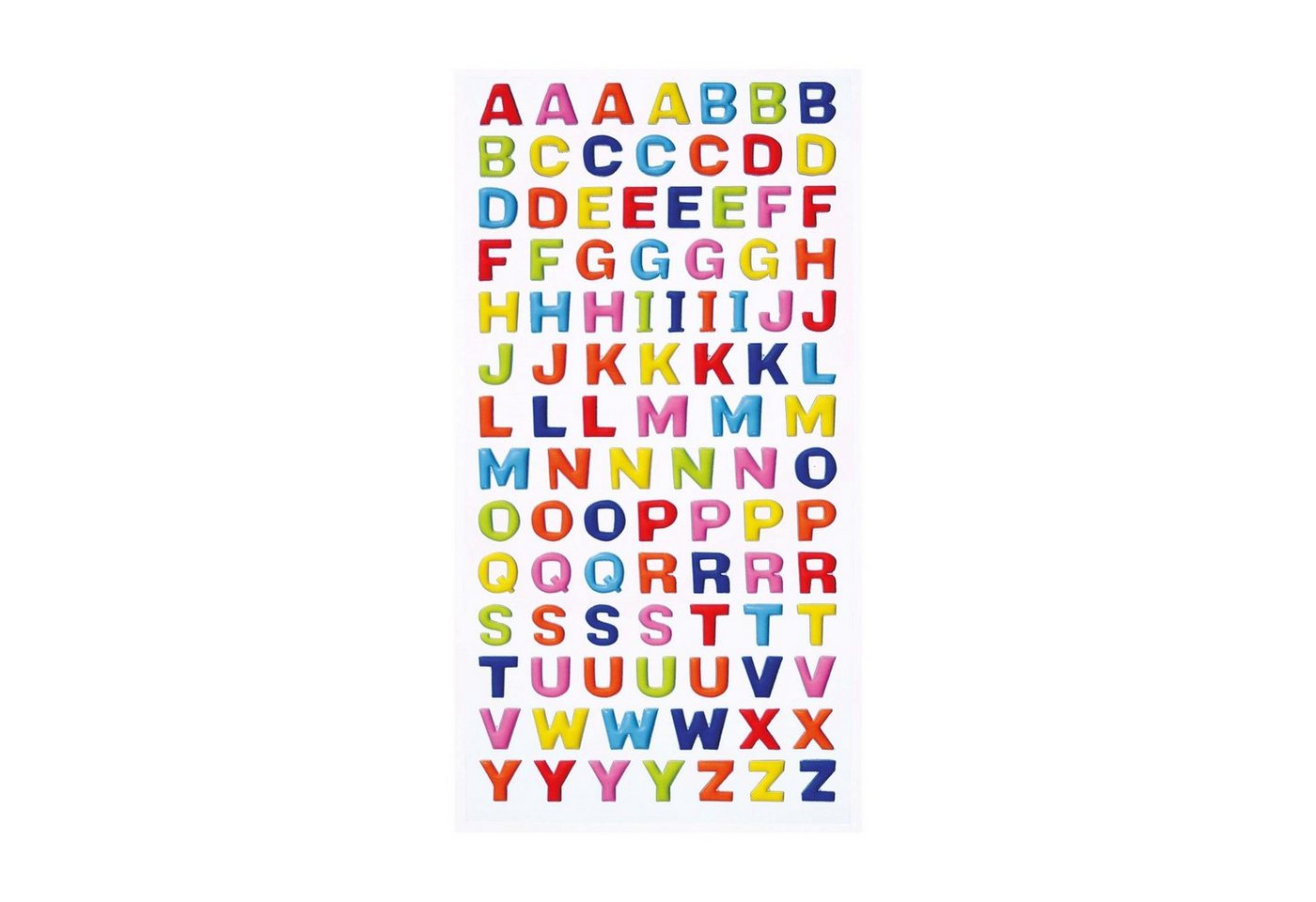 Roth Sticker Roth Soft-Sticker ABC, 10x20cm, 98 Teile von Roth