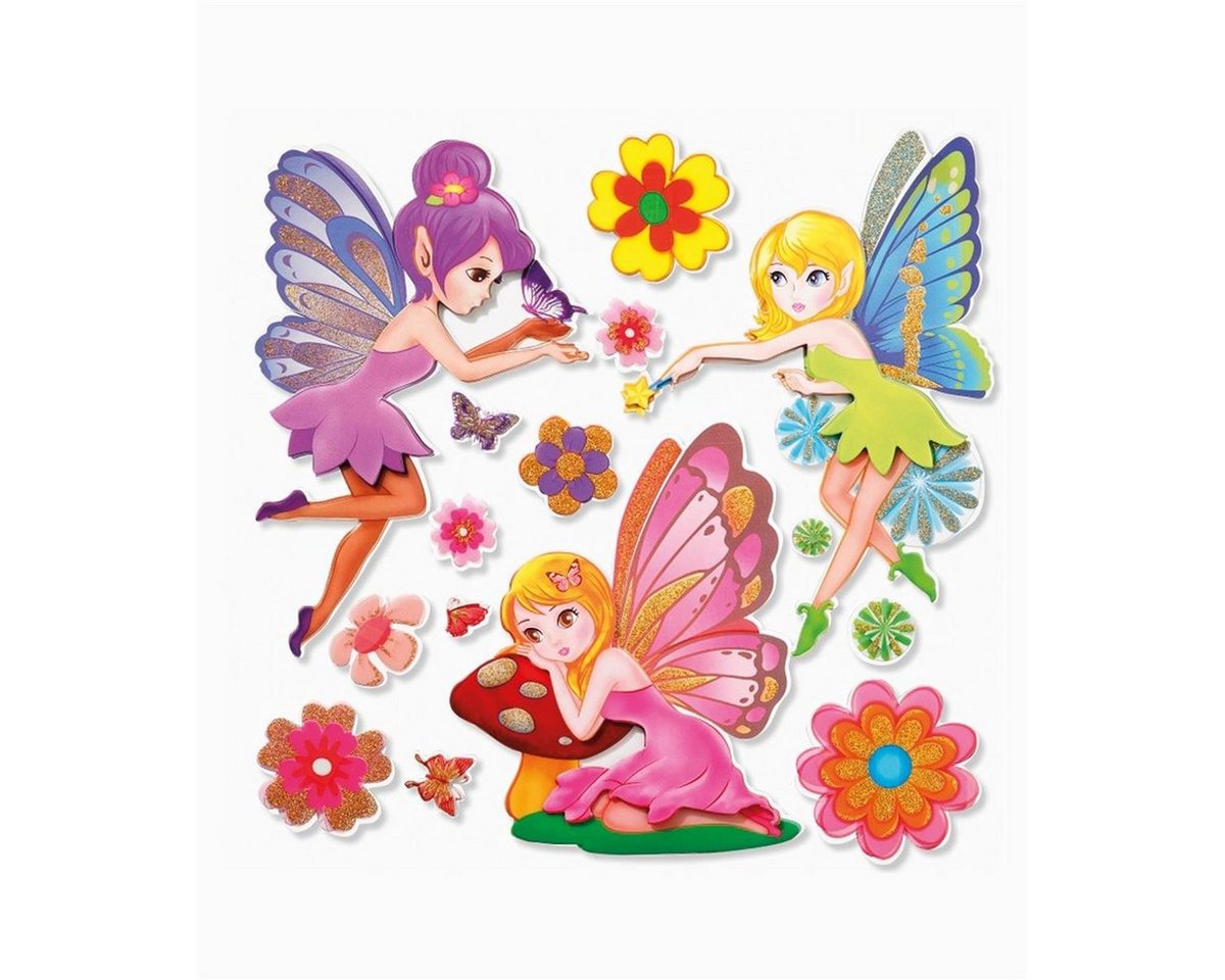 Roth Sticker Roth XXL 3D-Sticker Fairy 30x30cm, 15 Teile von Roth
