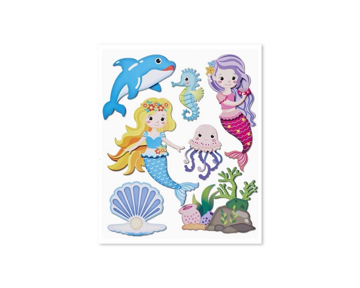 Roth Sticker Roth XXL 3D-Sticker Meerjungfrau 30x30cm, 7 Teile von Roth