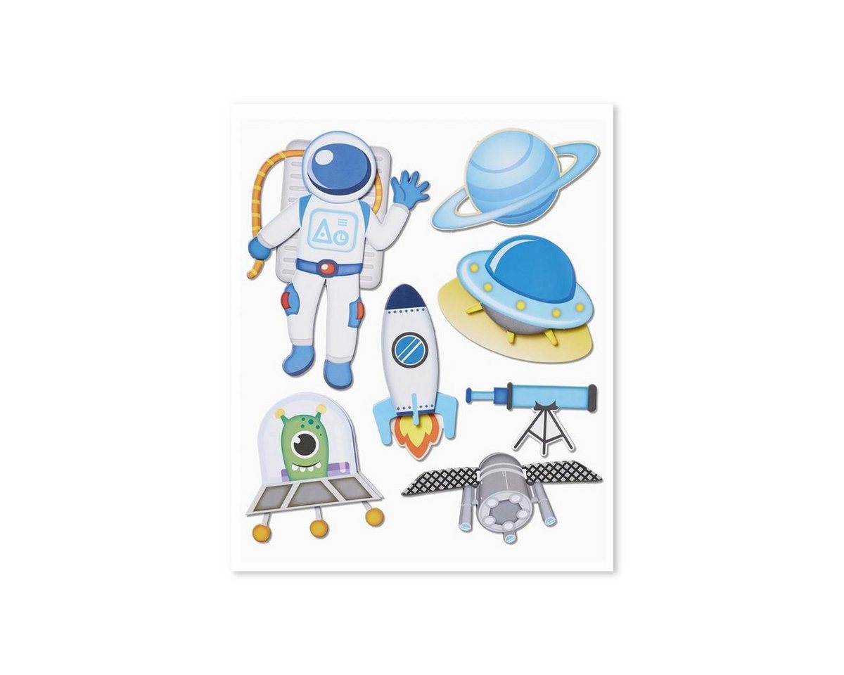 Roth Sticker Roth XXL 3D-Sticker Raumfahrt 30x30cm, 7 Teile von Roth