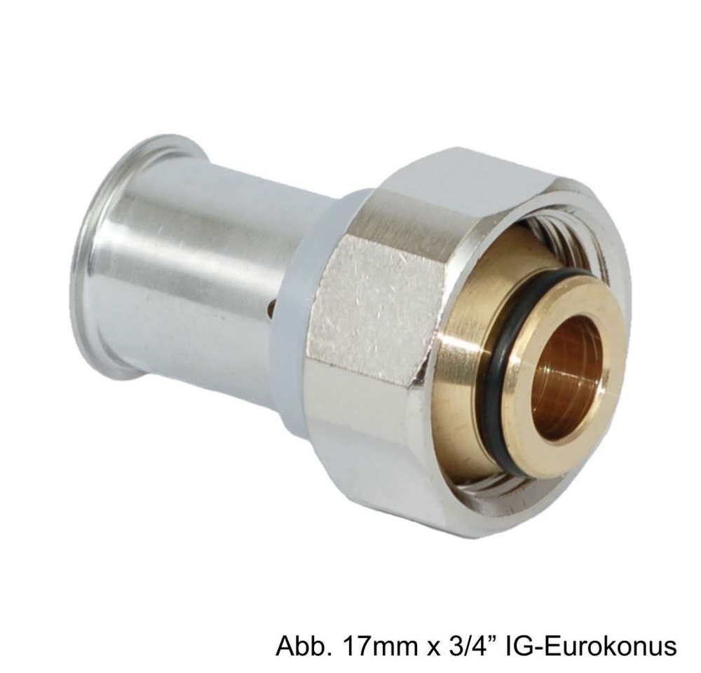 Roth Wasserrohr Roth RIS Pressverschraubung 17 mm, Messing von Roth