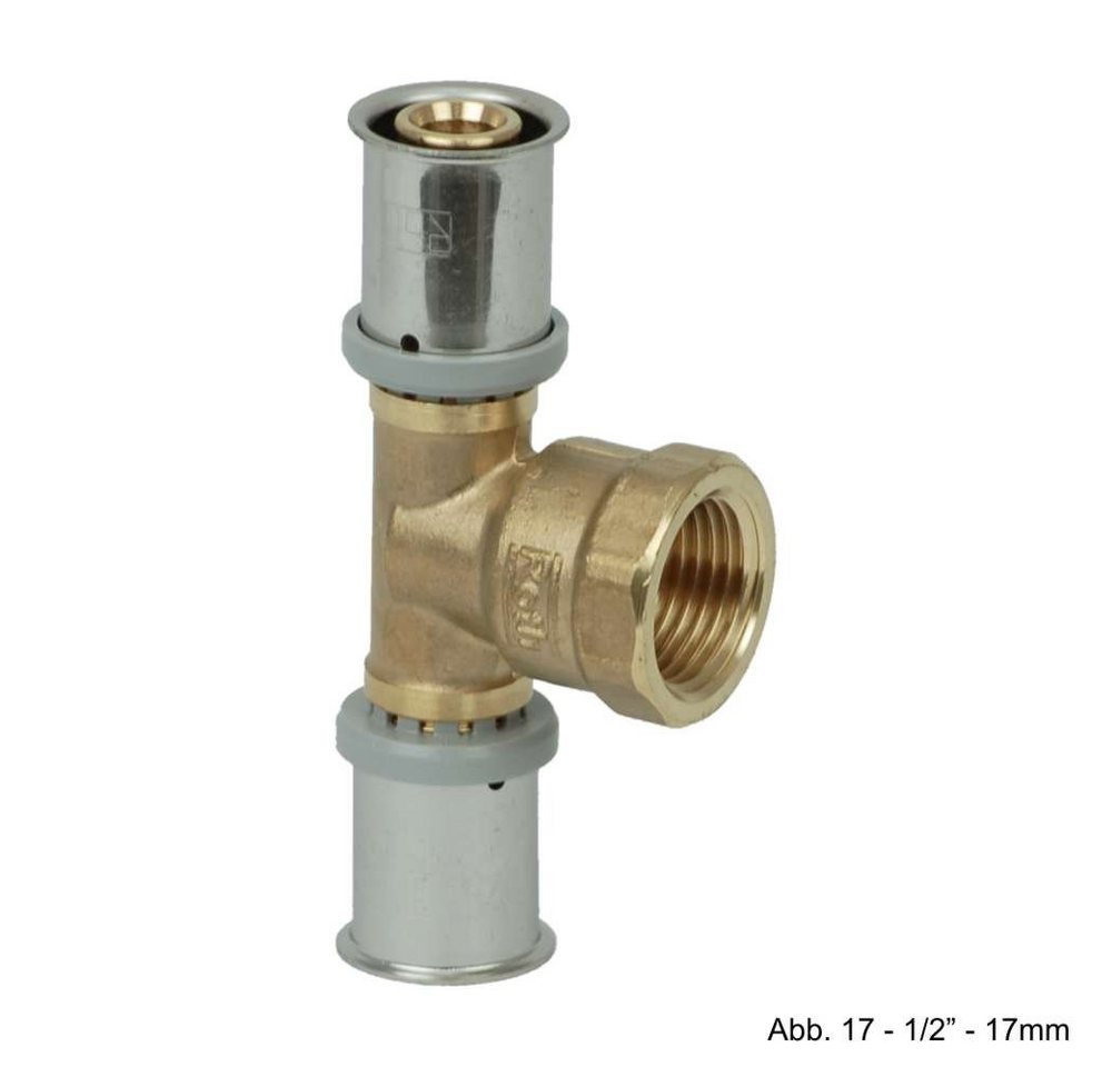 Roth Wasserrohr Roth RIS T-Stück 25 mm x 1/2" IG x 25 mm, Messing Roth Wasserrohr Roth RIS T-Stück 25 mm x 1/2" IG x 25 mm, Messing von Roth