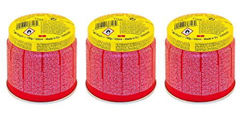 ROTHENBERGER Industrial C200 Supergas-Brenngas-Kartusche, hochreines Butan-Gasgemisch, 330 ml - 3 Stück, 3er Pack von Rothenberger