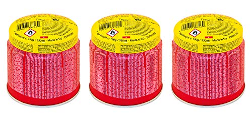 ROTHENBERGER Industrial C200 Supergas-Brenngas-Kartusche, hochreines Butan-Gasgemisch, 330 ml - 3 Stück, 3er Pack von Rothenberger