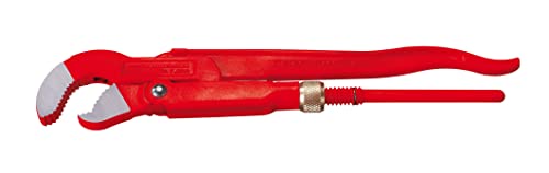 Rothenberger Chrom-Vanadiumstahl 45° Super S Eckrohrzange, 1" Arbeitsbereich Durchmesser | 070122X | Eckrohrzange, selbstklemmend, sicheres und rutschfestes Greifen von Rothenberger