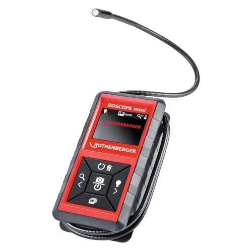 ROTHENBERGER ROSCOPE mini Set Hohlrauminspektionskamera, 4 Lithium Akku, 320 x 240 LCD Display Auflösung | 1000002268 | Moderne Technik, Kamera für Inspektionen von Rothenberger