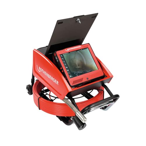 ROTHENBERGER ROCAM 4 Plus Rohrinspektionskamera, 65m Kabel, 30mm Kamerakopf EU, 150mm Arbeitsbereich Durchmesser | 1500002615 | Kamera für Rohrinspektionen von Rothenberger