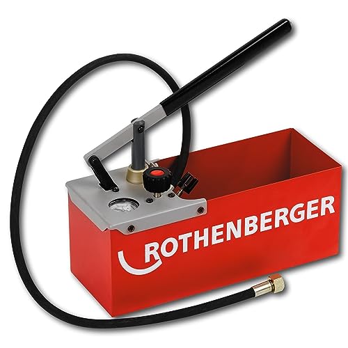 ROTHENBERGER TP25 Kleine Wasserdruckprüfpumpe, Manuell, 0°-50° C Arbeitsbereich Temperatur, 0-25 Bar Prüfbereich | 60250 von Rothenberger