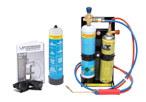 ROTHENBERGER Industrial Autogenschweiß- und Hartlötgerät Roxy Kit Eco, inkl. 2 x Sauerstoffeinwegflasche 110bar-930 ml und 1 x Maxigas-600 ml und umfangreichem Zubehör ROTHENBERGER Industrial Autogenschweiß- und Hartlötgerät Roxy Kit Eco, inkl. 2 x Sauerstoffeinwegflasche 110bar-930 ml und 1 x Maxigas-600 ml und umfangreichem Zubehör von Rothenberger