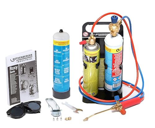 ROTHENBERGER Industrial Autogenschweiß- und Hartlötgerät Roxy Kit Plus, inkl. 2 x Sauerstoffeinwegflasche 110bar-930 ml und 1 x Maxigas-600 ml und umfangreichem Zubehör ROTHENBERGER Industrial Autogenschweiß- und Hartlötgerät Roxy Kit Plus, inkl. 2 x Sauerstoffeinwegflasche 110bar-930 ml und 1 x Maxigas-600 ml und umfangreichem Zubehör von Rothenberger