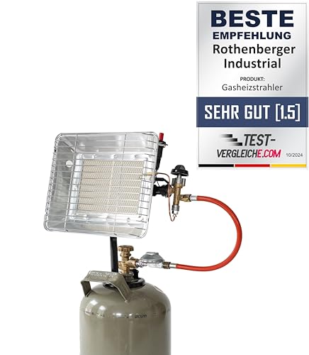ROTHENBERGER Industrial Gasheizstrahler mit Piezozündung - Frankreich Version, Grau, 035985F ROTHENBERGER Industrial Gasheizstrahler mit Piezozündung - Frankreich Version, Grau, 035985F von Rothenberger