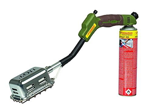 ROTHENBERGER Industrial Handy Roaster | Handgrill | Küchenbrenner | Flambierbrenner | Crème brûlée | Gasgrill | Gasbrenner inklusive 1x Multigas-Kartusche 7/16" EU & Standfuß | 1000003285 von Rothenberger