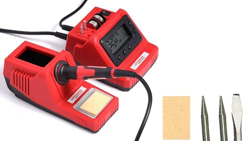 ROTHENBERGER Industrial Lötstation mit digitaler Temperaturanzeige | LED | 6 Lötkolbenspitzen: 1x vormontiert, 3 x spitz, 2 x flach | 2 Rollen Elektroniklot | 2 x Reinigungsschwamm | 200°C bis 450°C ROTHENBERGER Industrial Lötstation mit digitaler Temperaturanzeige | LED | 6 Lötkolbenspitzen: 1x vormontiert, 3 x spitz, 2 x flach | 2 Rollen Elektroniklot | 2 x Reinigungsschwamm | 200°C bis 450°C von Rothenberger
