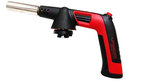 ROTHENBERGER Industrial RS 220 Brenner Aufsatz (einzeln) | Piezo Zündung | 180-360 °C Drehung/Über Kopf Betrieb möglich | Lötbrenner | Gasbrenner für RoButan Bajonett Gaskartusche 1500004681 von Rothenberger