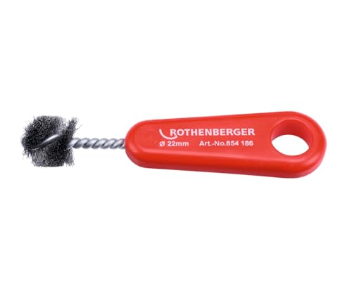 ROTHENBERGER Industrial Kupferrohr Innenbürste, zum schnellen Reinigen der Lötfittinge, 22 mm, 854186 von Rothenberger