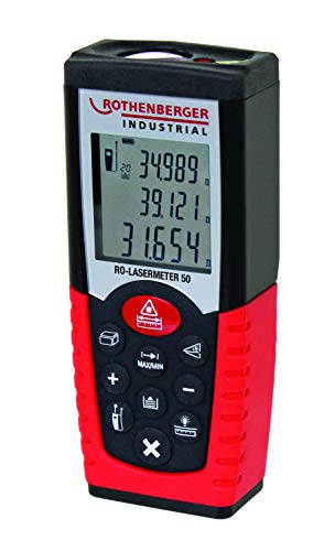 ROTHENBERGER Industrial RO Laser Entfernungsmesser | Messgerät | 50m Reichweite | Hohe Genauigkeit | Mehrere Messmodi | inkl. Gürteltasche, Handschlaufe und 2X Batterien ROTHENBERGER Industrial RO Laser Entfernungsmesser | Messgerät | 50m Reichweite | Hohe Genauigkeit | Mehrere Messmodi | inkl. Gürteltasche, Handschlaufe und 2X Batterien von Rothenberger