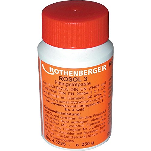 Rothenberger Weichlötpaste "Rosol 3" 250 g, 1 Stück, 45225 Rothenberger Weichlötpaste "Rosol 3" 250 g, 1 Stück, 45225 von Rothenberger
