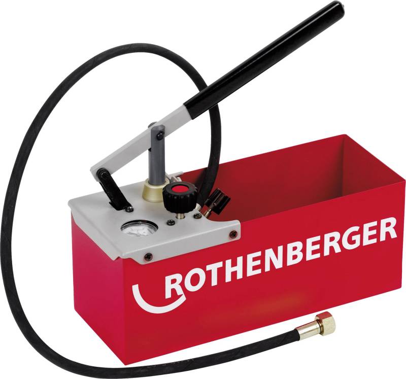 Rothenberger Tp25 Prüfpumpe 0 25 Bar Doppelventilsystem Twin Valve Pro Hub 16ml B-Ware von Rothenberger
