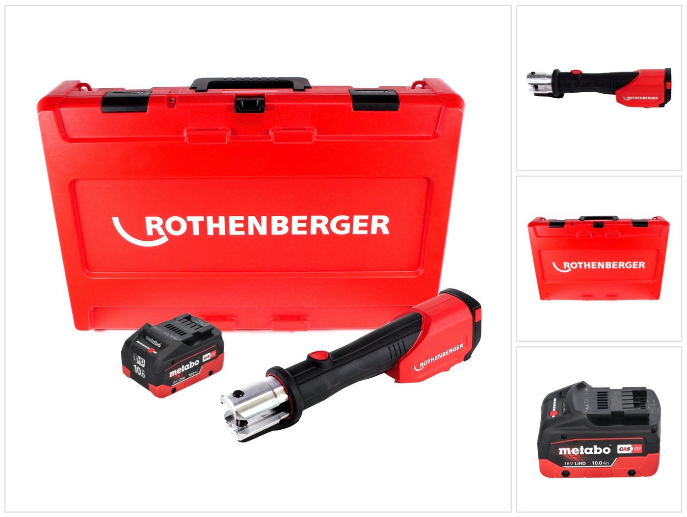 Rothenberger Werkstattpresse ROMAX 4000 Akku Pressmaschine 18 V elektrohydraulisch + 1x Akku 10,0 Rothenberger Werkstattpresse ROMAX 4000 Akku Pressmaschine 18 V elektrohydraulisch + 1x Akku 10,0 von Rothenberger
