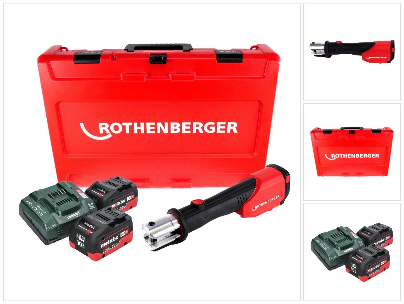 Rothenberger Werkstattpresse ROMAX 4000 Akku Pressmaschine 18 V elektrohydraulisch + 2x Akku 10,0 Rothenberger Werkstattpresse ROMAX 4000 Akku Pressmaschine 18 V elektrohydraulisch + 2x Akku 10,0 von Rothenberger