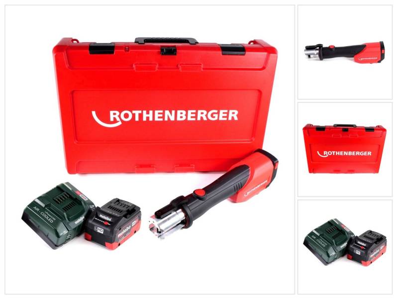 Rothenberger Werkstattpresse ROMAX 4000 Akku Pressmaschine 18V elektrohydraulisch + 1x Akku 5,5Ah von Rothenberger