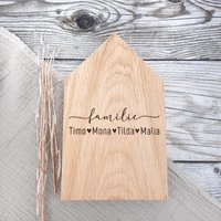 Geschenk Für Eine Familie Dekohaus Mit Namen Aus Eiche | Massiv Geschenk Für Eine Familie Dekohaus Mit Namen Aus Eiche | Massiv von Rotherwerk