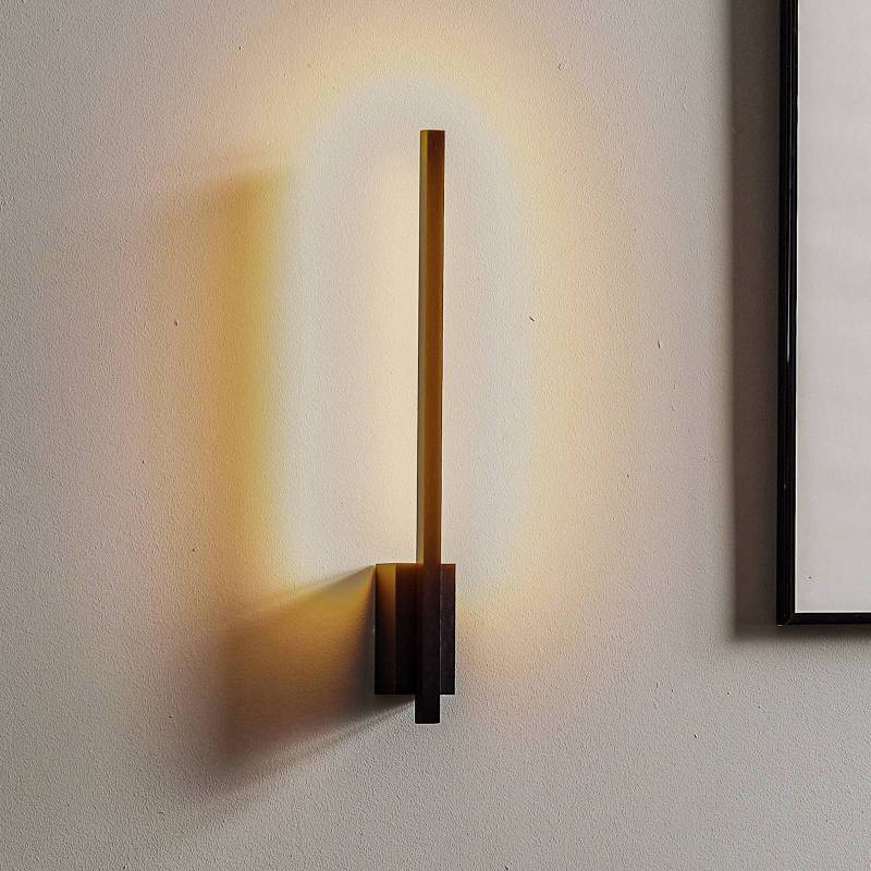 Quitani LED-Wandlampe Tolu, vertikal, schwarz, Höhe 45 cm von Quitani
