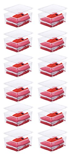 Rotho 12er-Set Aufbewahrungsbox 18l mit Deckel, Kunststoff von Rotho
