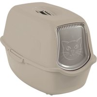 Rotho MyPet Eco Bailey Katzentoilette mit Deckel und Aktivkohlefilter, cappucino (recycelt) von Rotho Babydesign