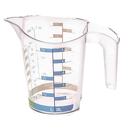 Rotho Domino Messbecher 0.5l mit Skala, Kunststoff (PP) BPA-frei, transparent, 0,5l (15,8 x 10,1 x 12,7 cm) Rotho Domino Messbecher 0.5l mit Skala, Kunststoff (PP) BPA-frei, transparent, 0,5l (15,8 x 10,1 x 12,7 cm) von Rotho