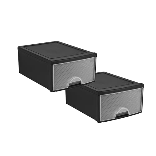 Rotho 2er-Set Frontbox Schubladenbox groß 1 Schub, Kunststoff Rotho 2er-Set Frontbox Schubladenbox groß 1 Schub, Kunststoff von Rotho